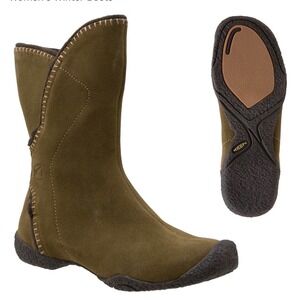 KEEN Chamonix Winter Boots Womens 10 Brown Suede Mid Calf Gorpcore Outdoor